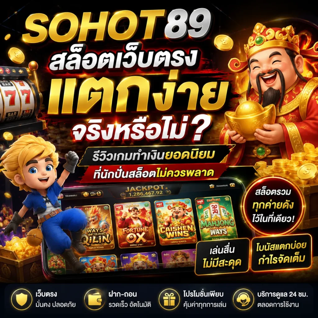 SOHOT89 สล็อตเว็บตรง